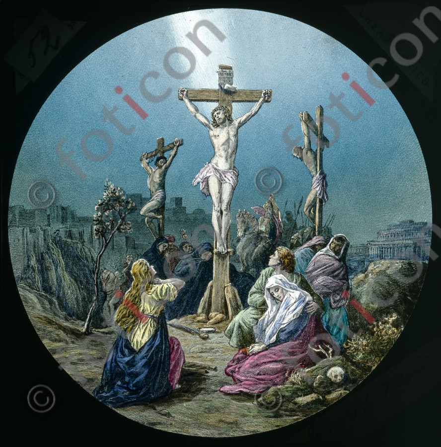 Jesus stirbt am Kreuz | Jesus dies on the Cross - Foto foticon-600-norton-nor01-52.jpg | foticon.de - Bilddatenbank für Motive aus Geschichte und Kultur